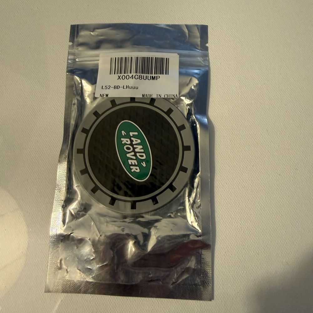 Land Rover Car Cup Coasters in Black and Gray Set of 2 NWT - Picture 4 of 4